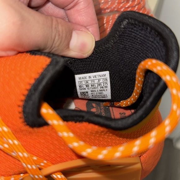 Adidas NMD HU Pharrell Orange / Size: 10.5 Men’s / NEW with OG Box - Picture 12 of 12